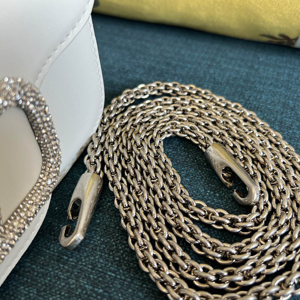 Va1e*ntin0 GARAVANI LOCO SMALL SHOULDER BAG WITH JEWEL LOGO(HIGH-END GRADE)