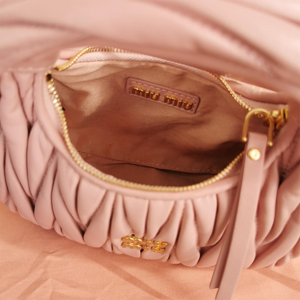 Mini Wander matelasse nappa leather hobo bag(high-end grade)