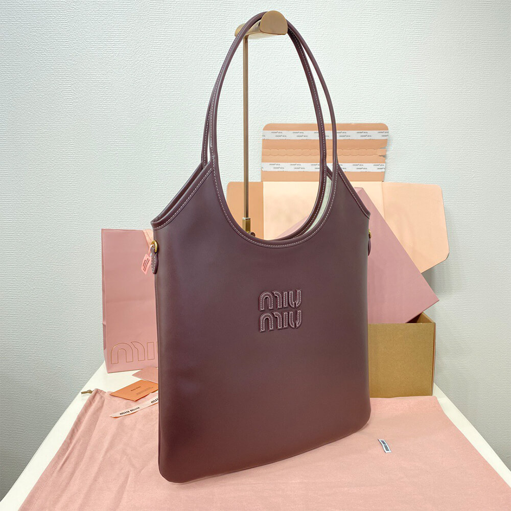 M1um1u REGULAR IVY LEATHER BAG(HIGH-END GRADE)