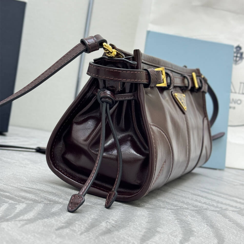 Pra*a Bonnie small leather shoulder bag(HIGH-END GRADE)