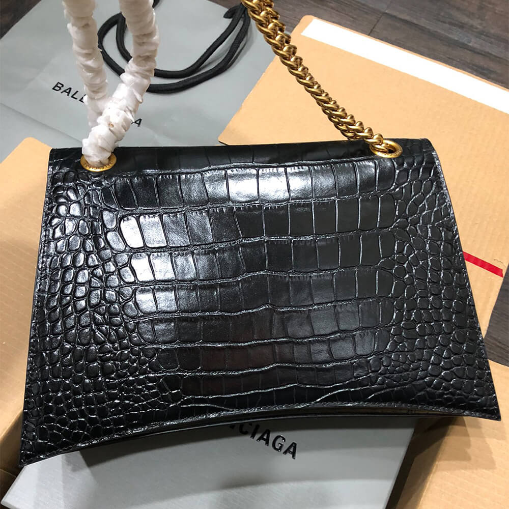 Ba1en*iaga Women’s Crush Chain Bag Medium(HIGH-END GRADE)