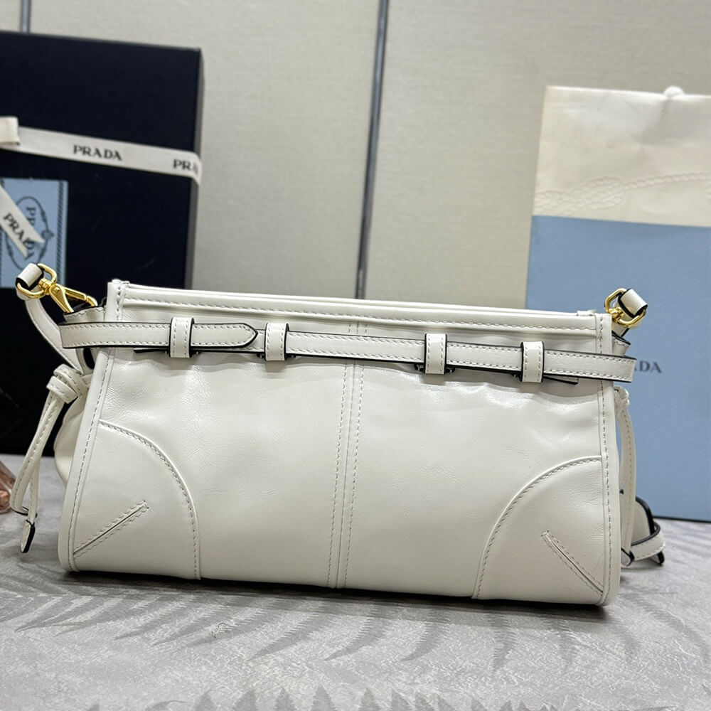 Pra*a Bonnie small leather shoulder bag(HIGH-END GRADE)