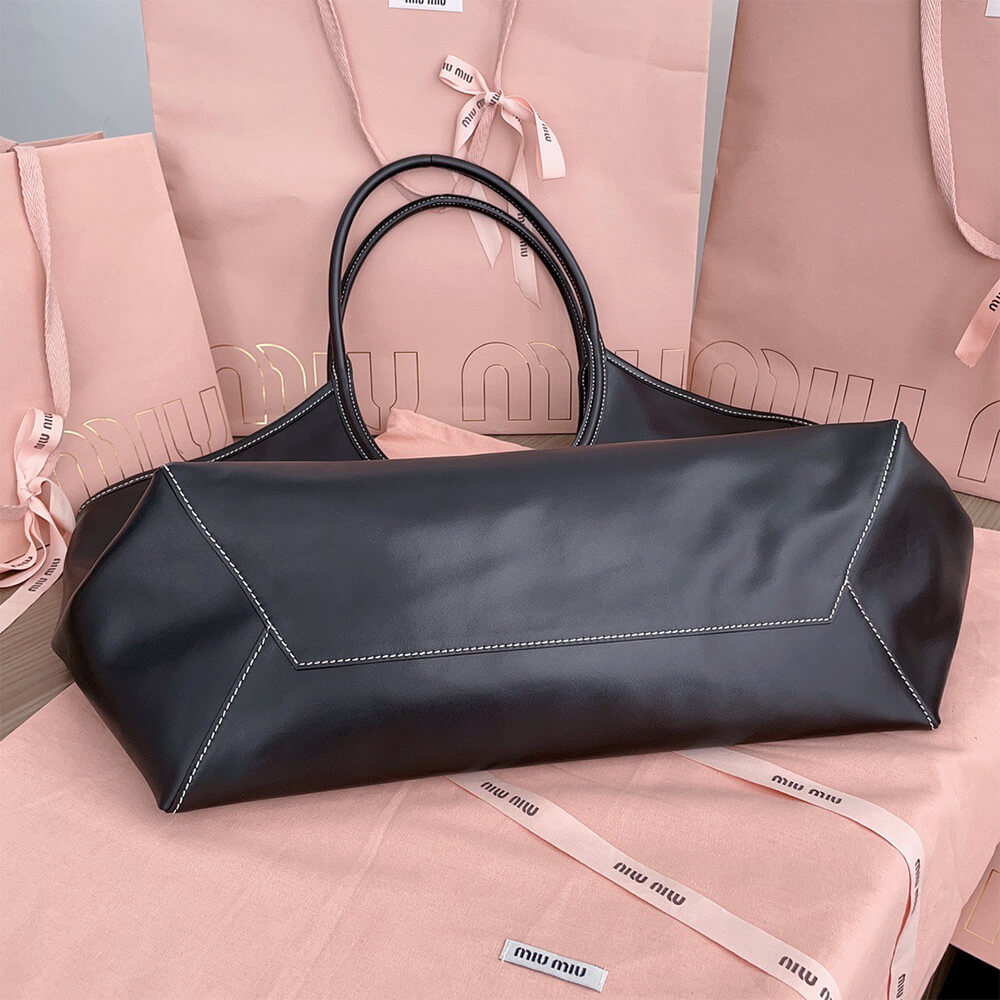 M1um1u LARGE IVY LEATHER BAG(HIGH-END GRADE)