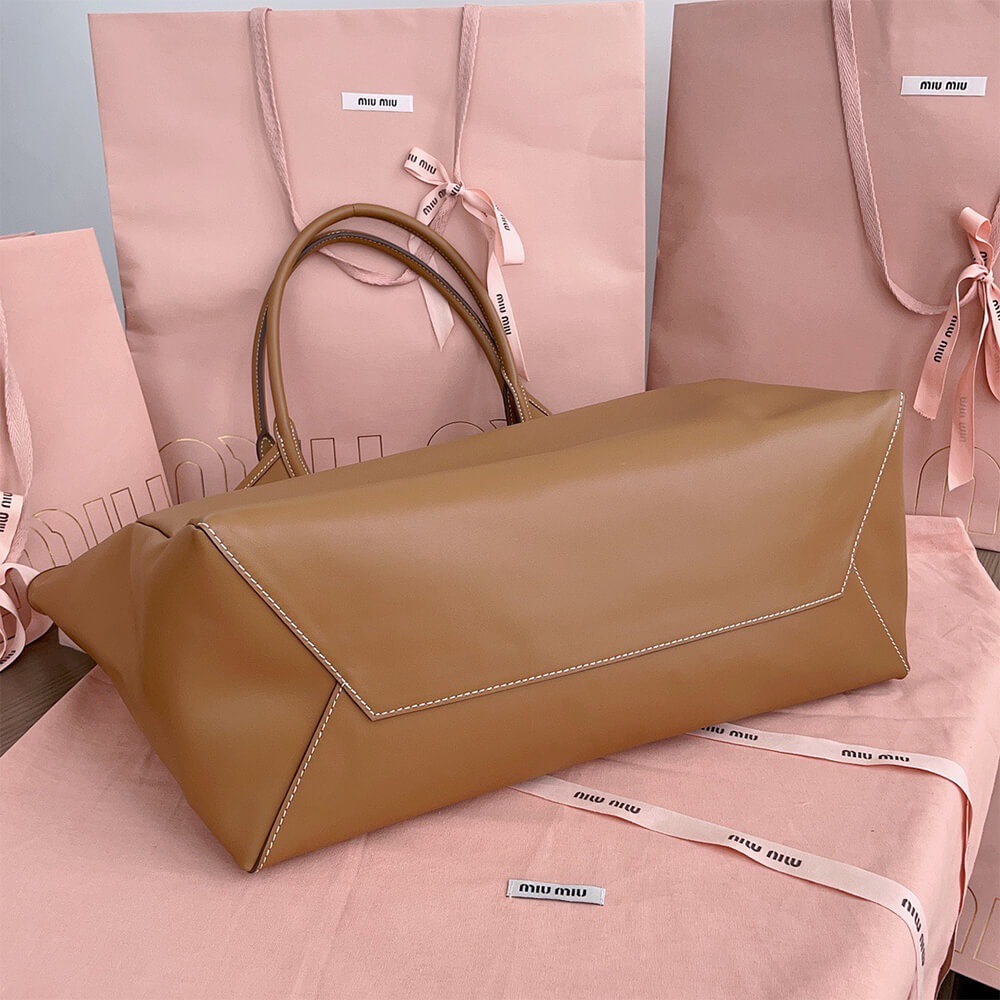M1um1u LARGE IVY LEATHER BAG(HIGH-END GRADE)