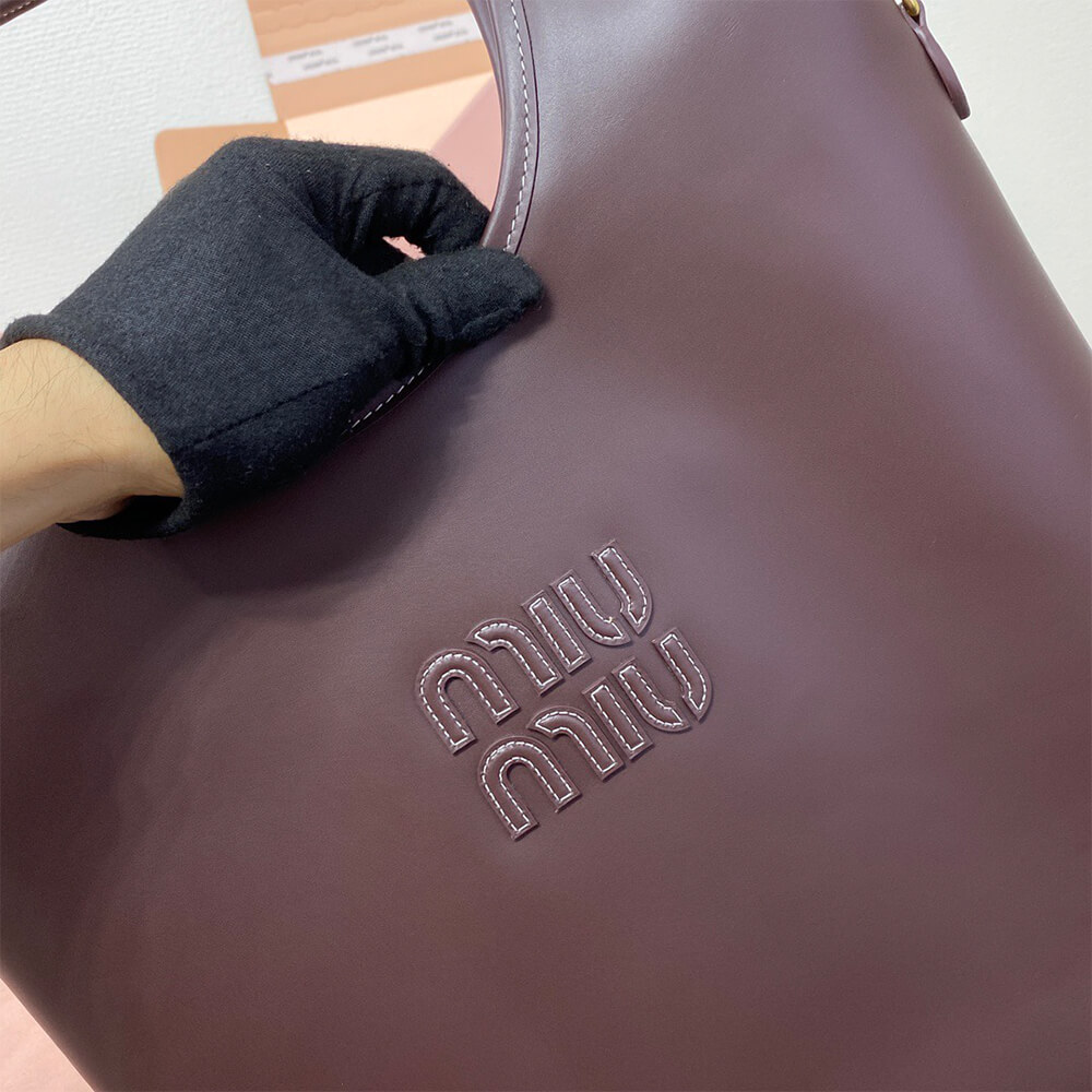 M1um1u REGULAR IVY LEATHER BAG(HIGH-END GRADE)