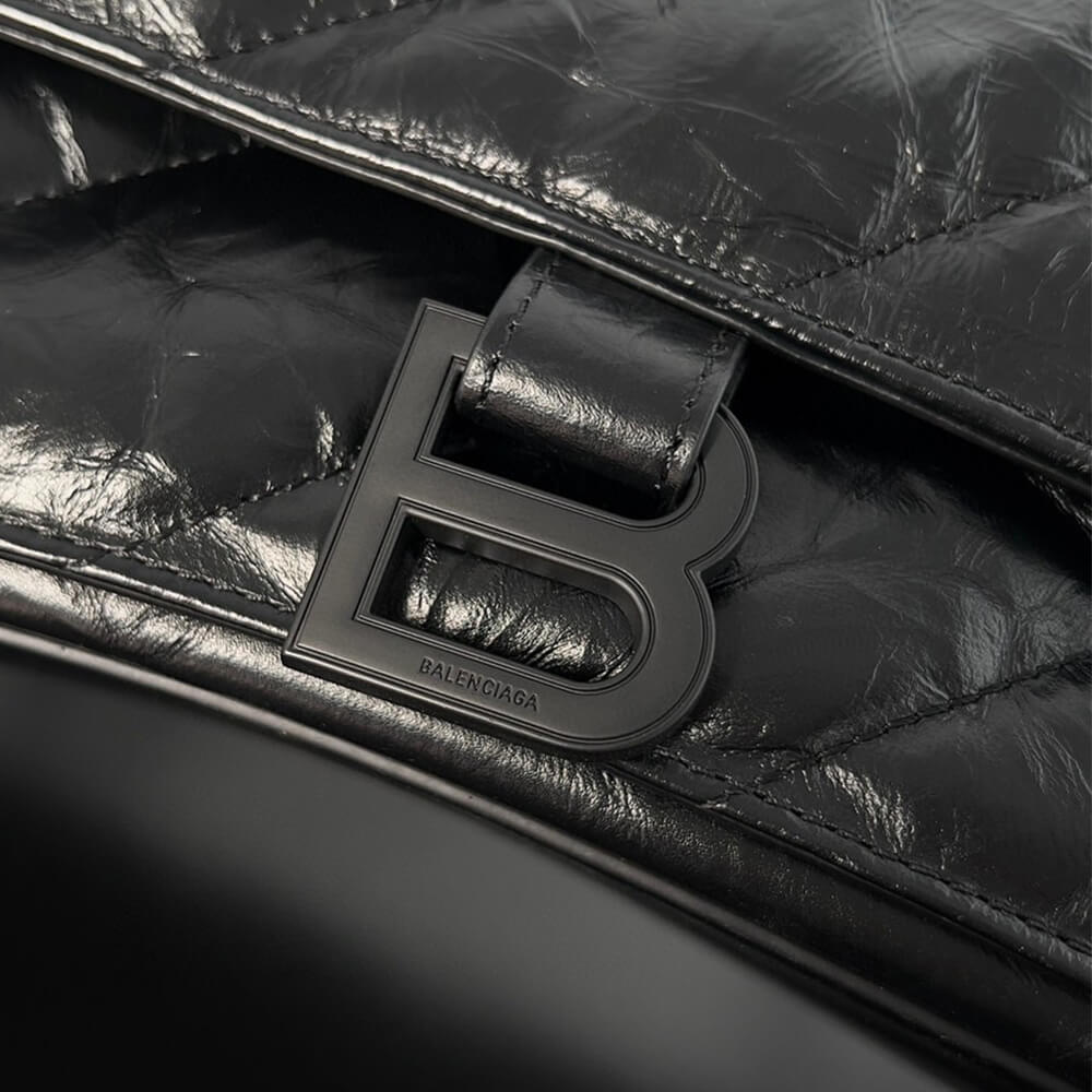 Ba1en*iaga Women’s Crush Chain Bag Large(HIGH-END GRADE)
