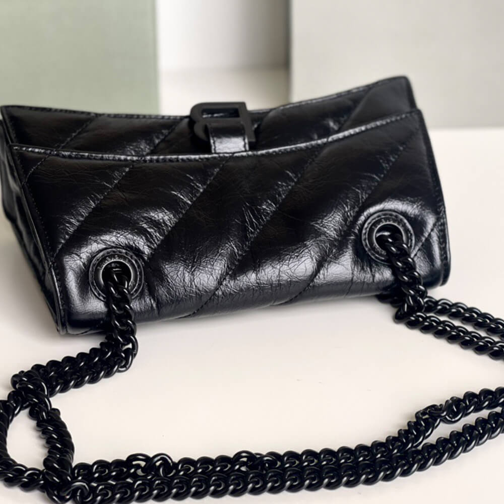 Ba1en*iaga Women’s Crush Chain Bag Small(HIGH-END GRADE)