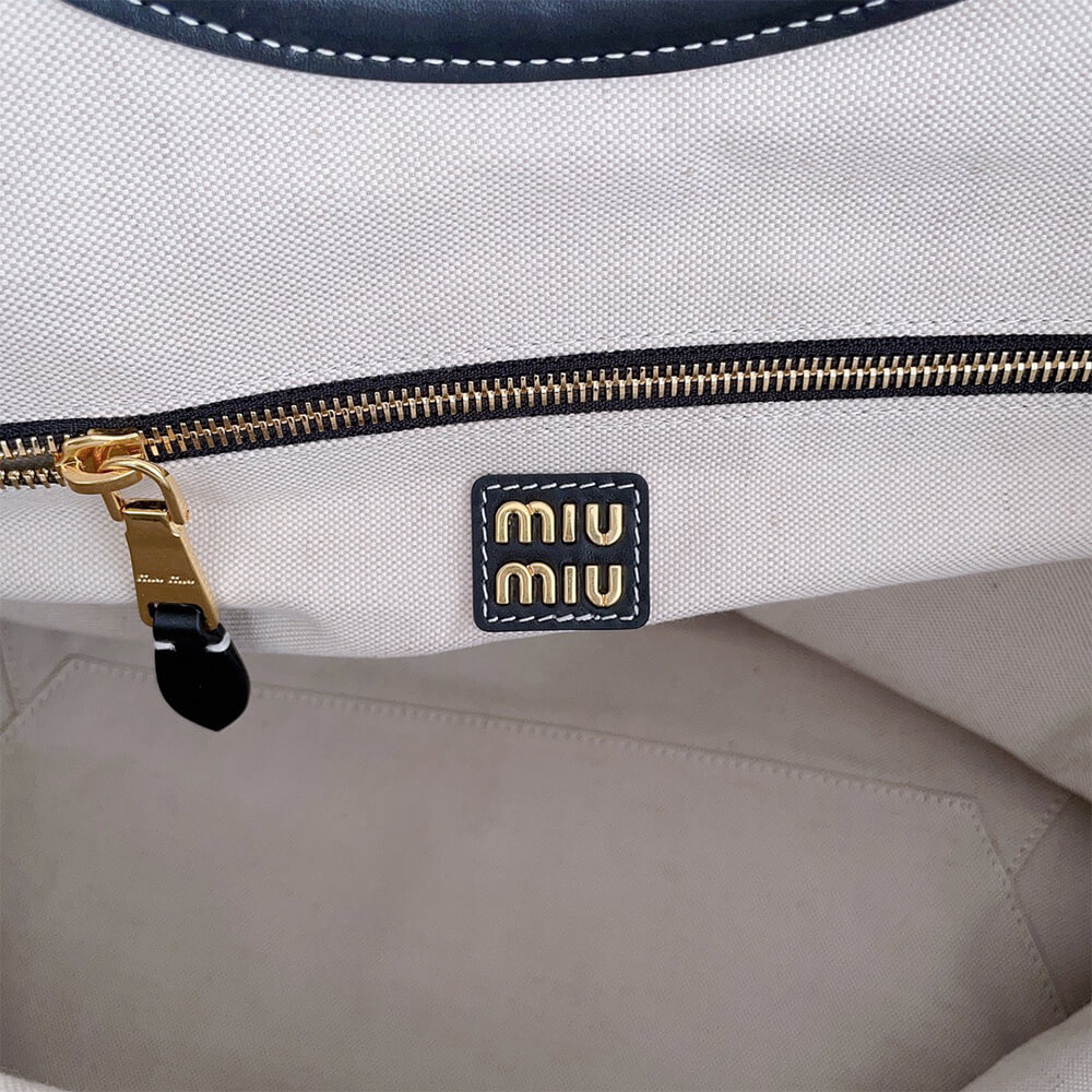 M1um1u LARGE IVY LEATHER BAG(HIGH-END GRADE)