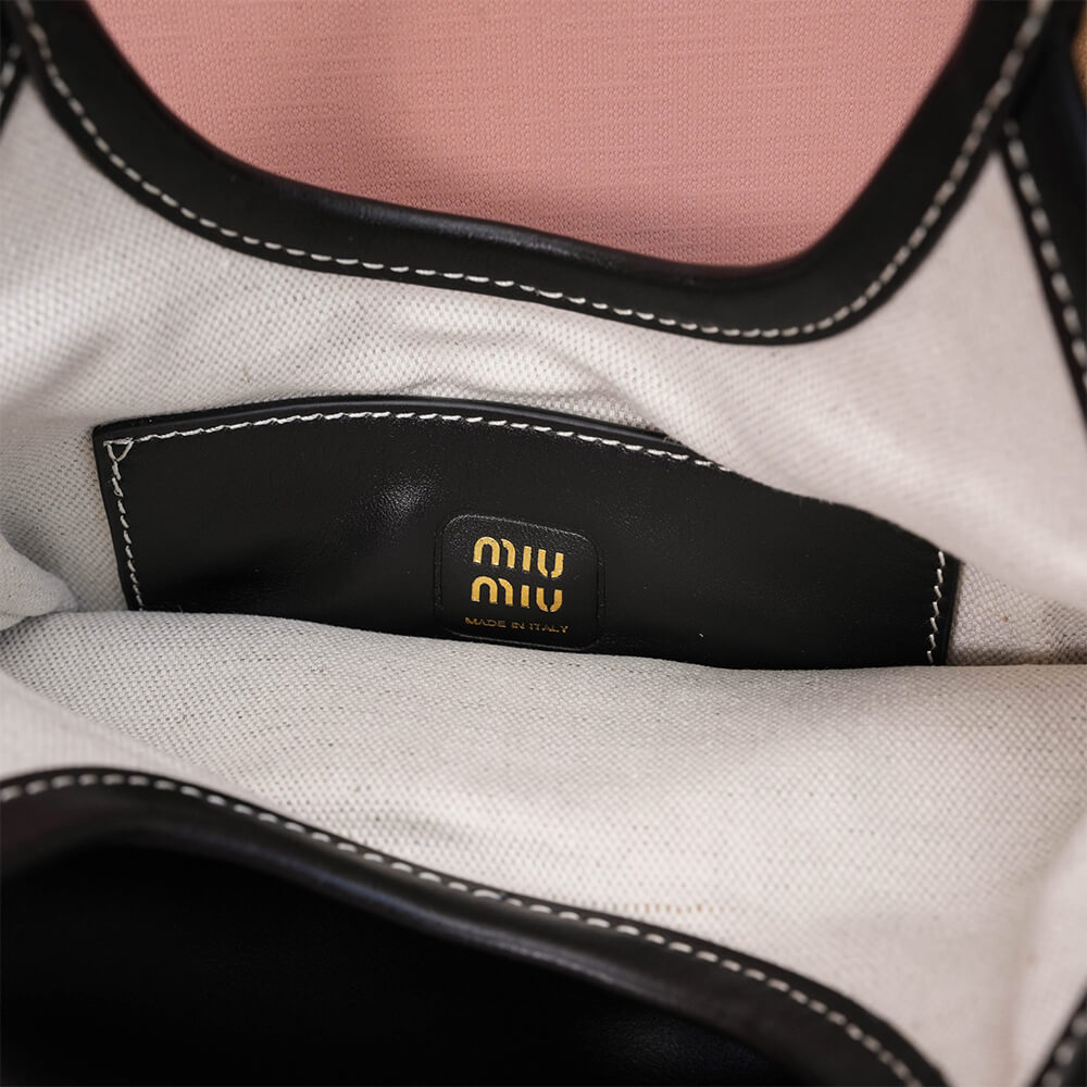 M1um1u MINI IVY leather handbag(HIGH-END GRADE)