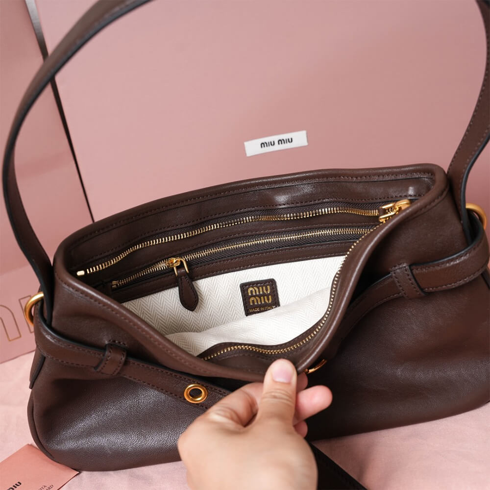 M1um1u Regular Aventure nappa leather bag(HIGH-END GRADE)