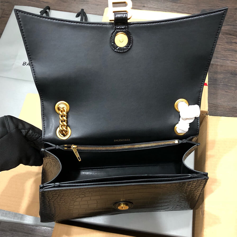 Ba1en*iaga Women’s Crush Chain Bag Medium(HIGH-END GRADE)