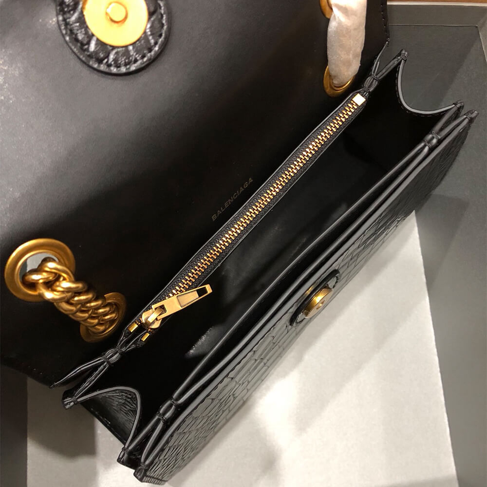 Ba1en*iaga Women’s Crush Chain Bag Small(HIGH-END GRADE)