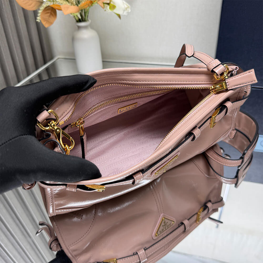 Pra*a Bonnie small leather shoulder bag(HIGH-END GRADE)