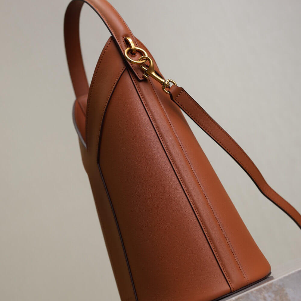 Y51 Y top-handle bucket in leather(HIGH-END GRADE)