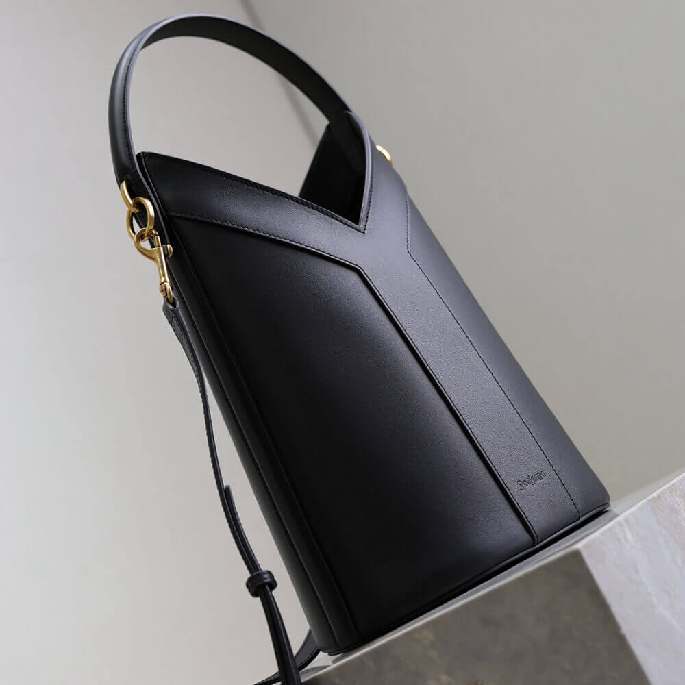 Y51 Y top-handle bucket in leather(HIGH-END GRADE)