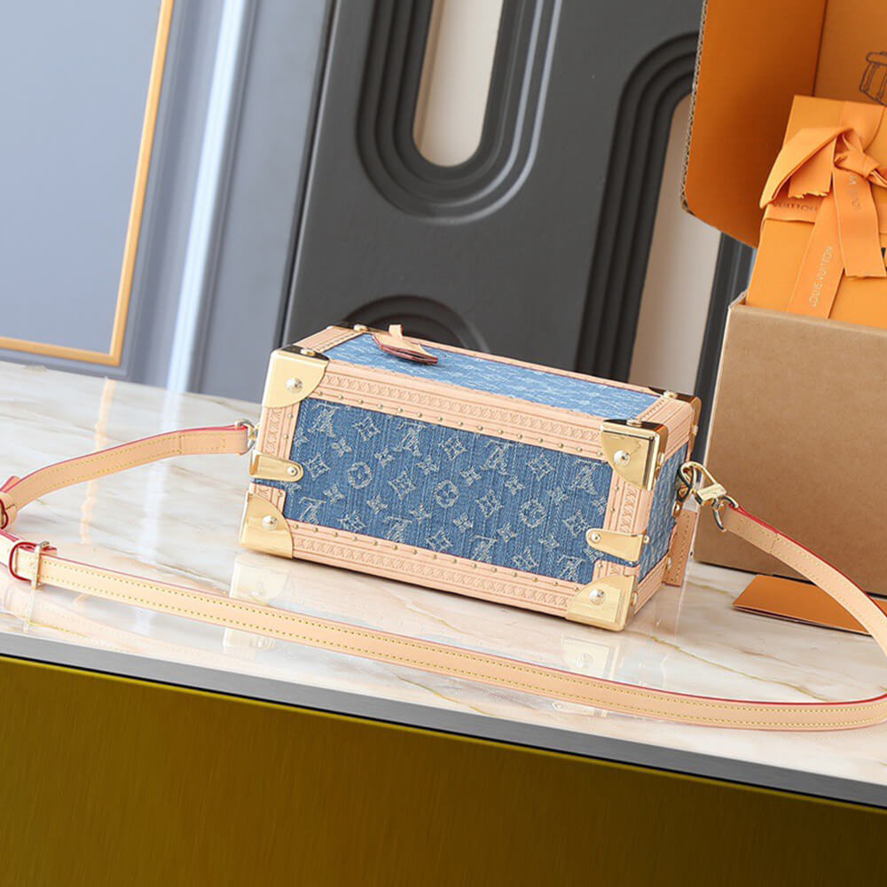 LV Petite Valise Denim Bleu