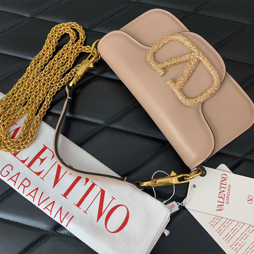 Va1e*ntin0 GARAVANI LOCO SMALL SHOULDER BAG WITH JEWEL LOGO(HIGH-END GRADE)