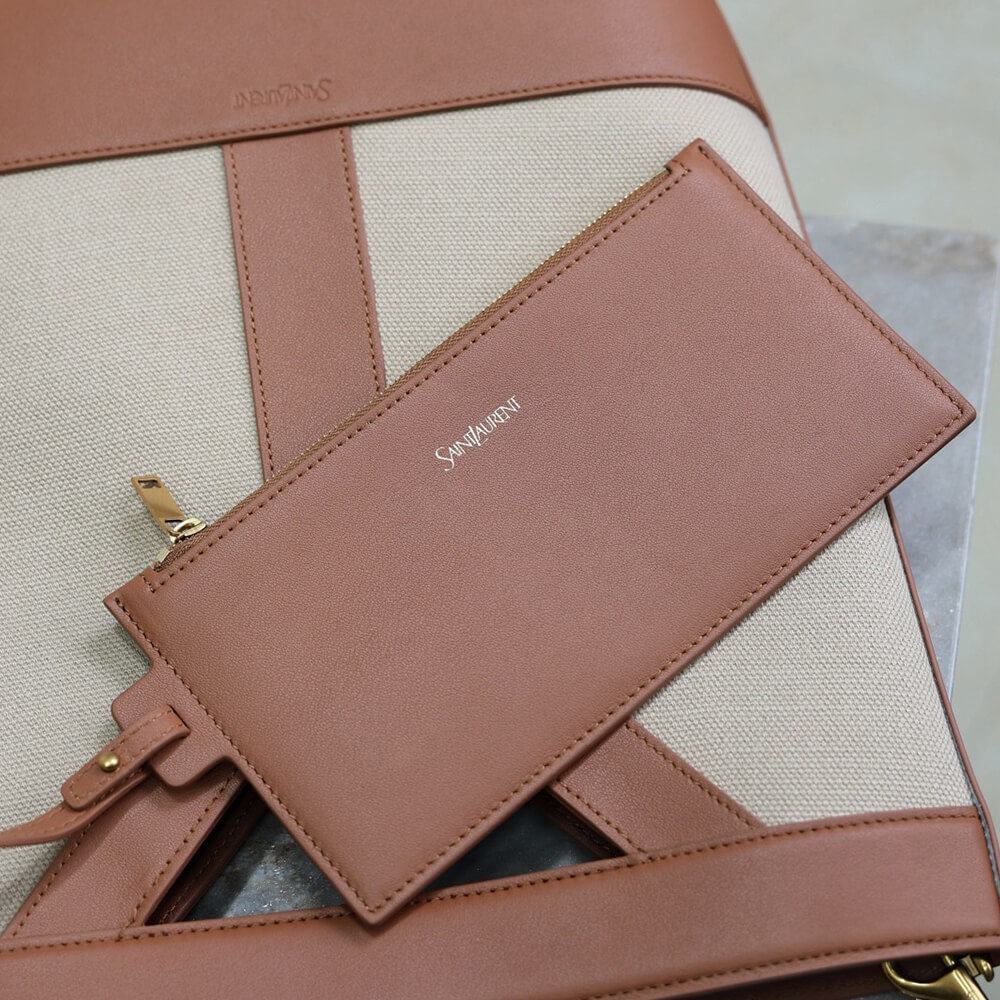 Y51 Y small bucket in canvas and leather(HIGH-END GRADE)
