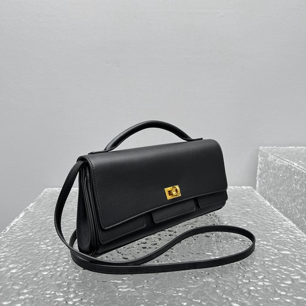 Ba1en*iaga Women’s Bel Air Clutch On Strap Small(HIGH-END GRADE)