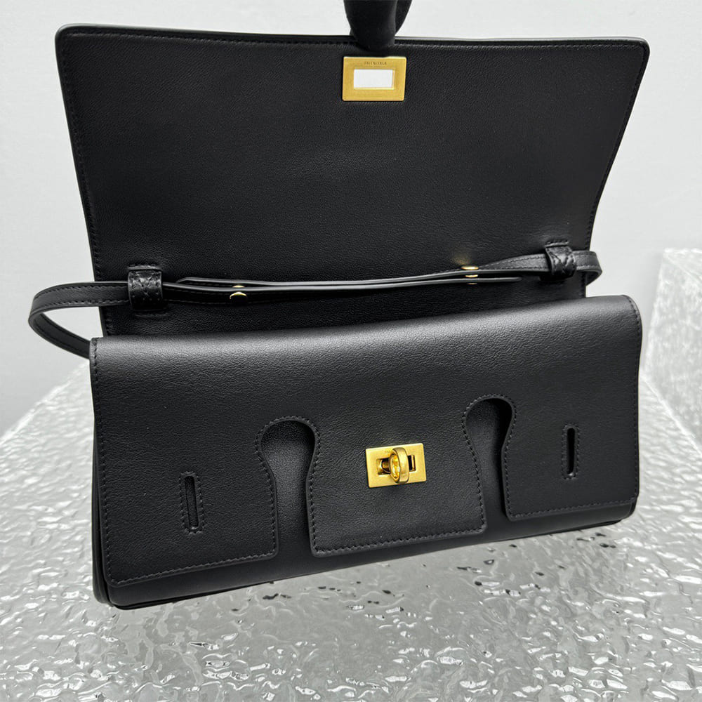 Ba1en*iaga Women’s Bel Air Clutch On Strap Small(HIGH-END GRADE)