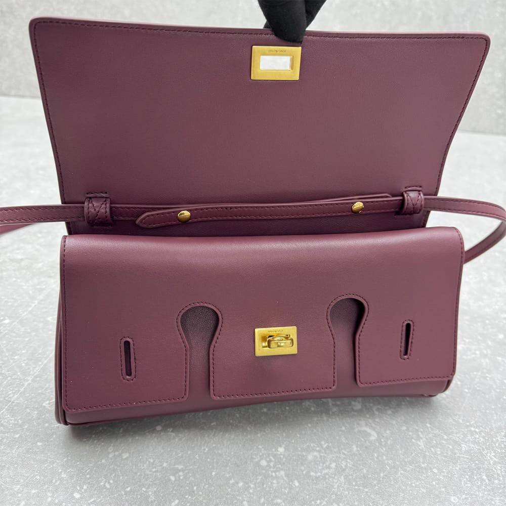 Ba1en*iaga Women’s Bel Air Clutch On Strap Small(HIGH-END GRADE)