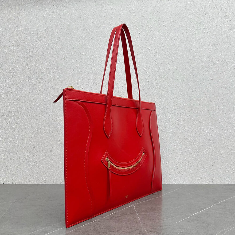 CLINE FLAT CABAS NEW LUGGAGE IN GLOSSY CALFSKIN