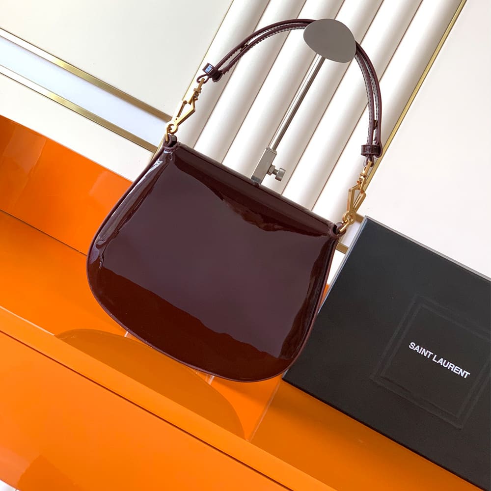 Y51 Mini VOLTAIRE TOP HANDLE bag in patent leather(HIGH-END GRADE)