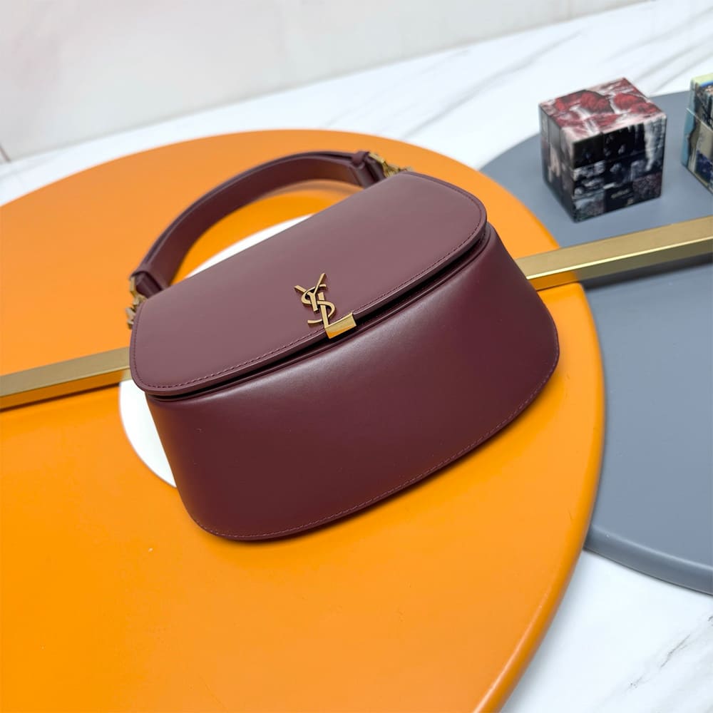 Y51 Mini VOLTAIRE TOP HANDLE bag in BOX Sa1nt Lau*nt(HIGH-END GRADE)