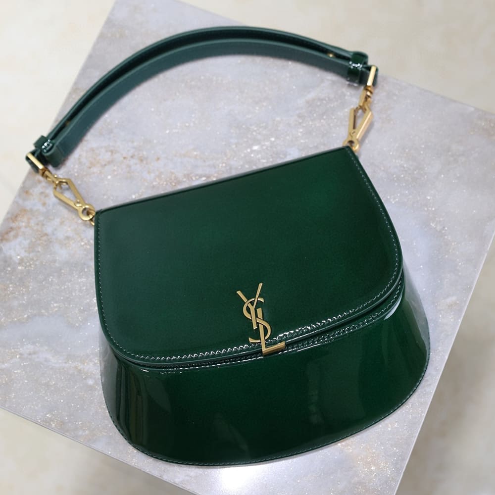 Y51 Mini VOLTAIRE TOP HANDLE bag in patent leather(HIGH-END GRADE)
