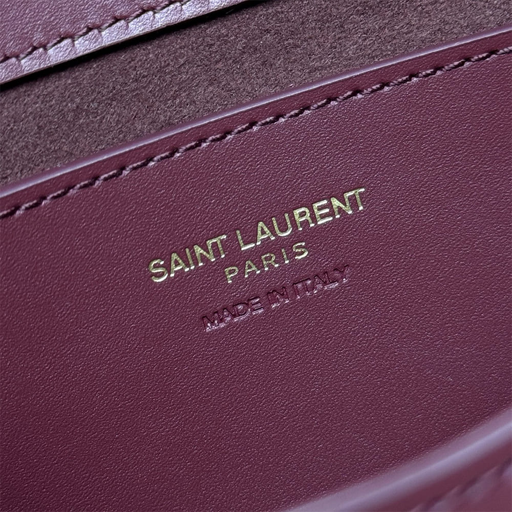 Y51 Mini VOLTAIRE TOP HANDLE bag in BOX Sa1nt Lau*nt(HIGH-END GRADE)