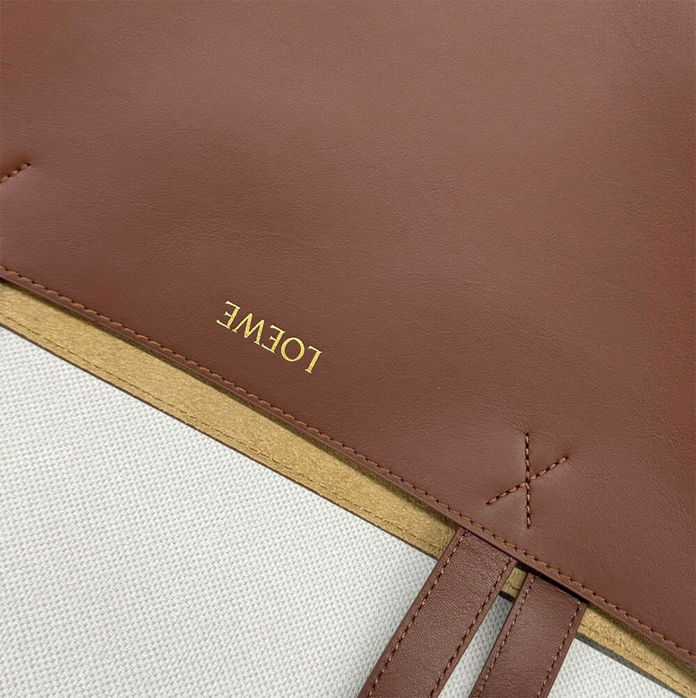 L0ew* XL Puzzle Fold tote in shiny calfskin(HIGH-END GRADE)