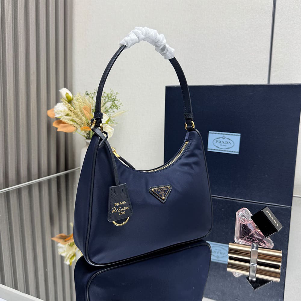 Pra*a Re-Edition 2005 Re-Nylon and Saffiano mini bag