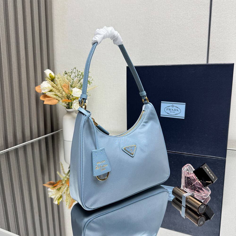 Pra*a Re-Edition 2005 Re-Nylon and Saffiano mini bag