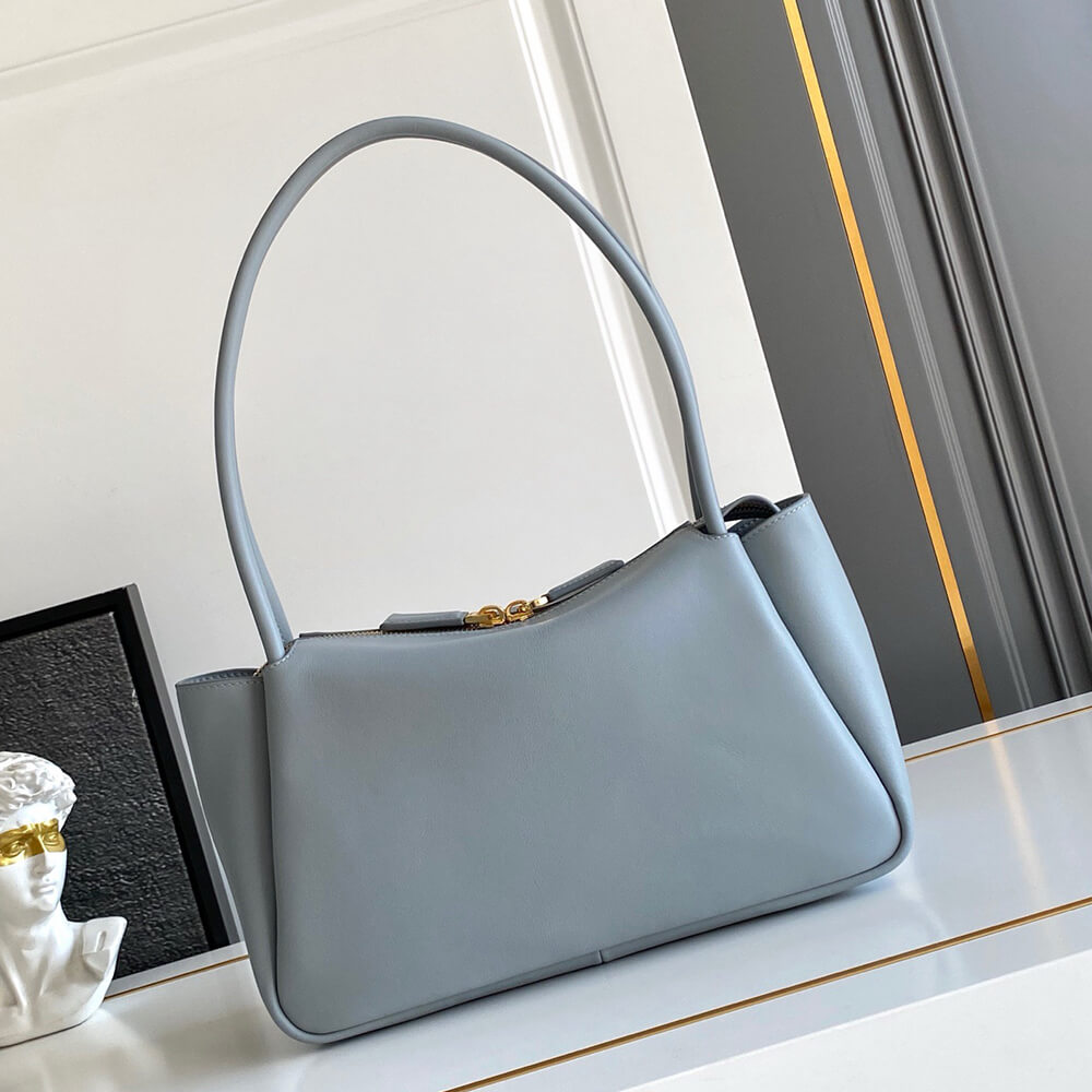Pra*a Darling medium suede shoulder bag