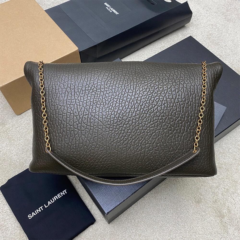 Y51 CASSANDRE XXL envelope pouch on chain in lambskin(HIGH-END GRADE)