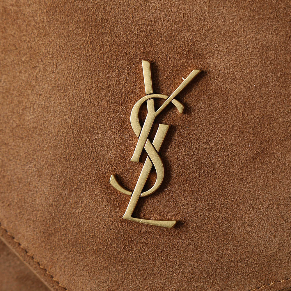 Y51 CASSANDRE XXL pouch on chain in suede(HIGH-END GRADE)