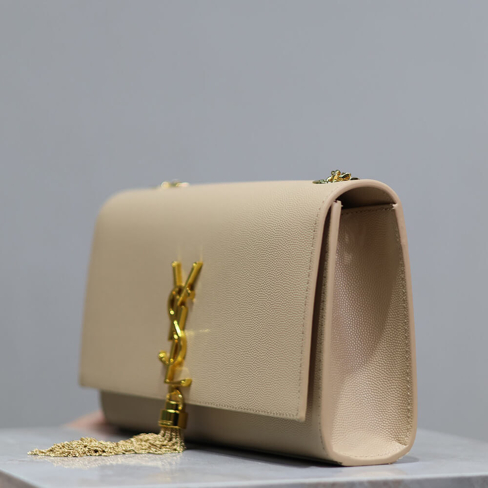 Y51 kate medium in grain de poudre embossed leather(HIGH-END GRADE)